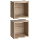 Vicco Badschrank Senyo, Sonoma 2 Fächer Badmöbel 2er Set