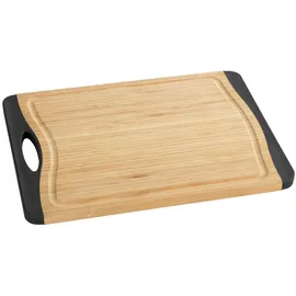 Wenko Schneidebrett Bambus Anti-Rutsch L, 39,5 x 28 cm, Braun