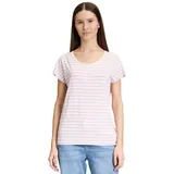 Cartoon Kurzarmshirt Cream/Rosé 40