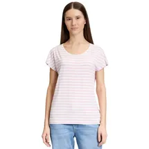 Cartoon Kurzarmshirt Cream/Rosé 40