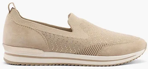 Komfort Slipper - Damen - taupe