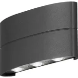 Konstsmide Außenwandleuchte Aluminium 9,5 cm inkl. Bewegungsmelder anthrazit
