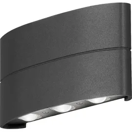 Konstsmide Außenwandleuchte Aluminium 9,5 cm inkl. Bewegungsmelder anthrazit
