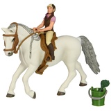 schleich HORSE CLUB 41433 Lipizzanerstute Pferde Spielset - Mit Realistischer Reiterinnen-Figur und Pferd mit Futtereimer, Sattel und mehr, Pferde Spielzeug für Jungen und Mädchen ab 5 Jahren