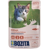 Bozita Häppchen in Soße Kitten 12 x 85 g - Lachs