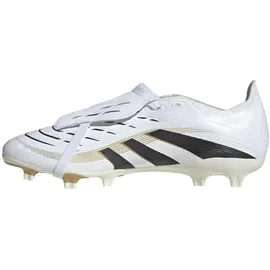 adidas Unisex Predator League Fold-Over Tongue FG/MG Fußballschuh Cloud White/Core Black/Gold Metallic 48 - 48 EU