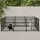 vidaXL Outdoor-Hundezwinger 5,63 m2 Stahl Schwarz