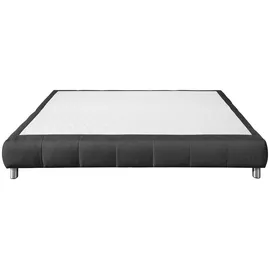 Home Affaire Boxspringbett HOME AFFAIRE "Salo", grau (anthrazit), B:126cm L:206cm, Komplettbetten, Boxspringbett, Ohne Kopfteil, inkl. Topper, auch in Überlänge 220 cm