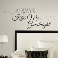RoomMates Roommates, Wandtattoo, RM - Always Kiss Me Goodnight