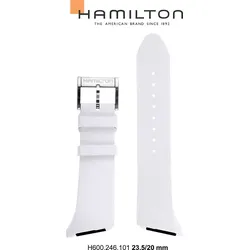 Hamilton - Ventura Band-set Kautschuk-weiss-23.5/20 H691.246.101 - weiß