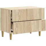vidaXL Nachtschrank Sonoma-Eiche 62 x 34,5 x 48 cm Braun