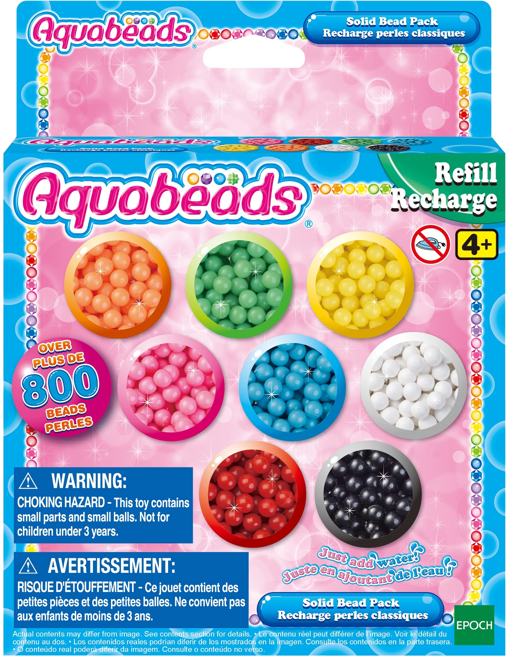 FunBeads Nachfüllset für Regelmäßige Größe 5mm Aqua Perlen Bastelset Start 