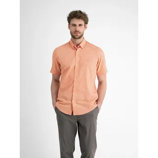 Lerros Kurzarmhemd mit verdecktem Button-down-Kragen", - pale papaya, - XXL