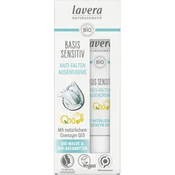 lavera Naturkosmetik Basis Sensitiv Anti-Falten Augencreme Q10 15ML