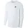 Nike Sportswear Club Langarm-T-Shirt Herren White/Black L