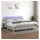 vidaXL Boxspringbett mit Matratze & LED Hellgrau 200x200 cm Stoff