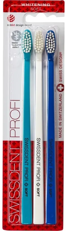 Swissdent Soft Profi Whitening Trio Zahnbürsten & Zungenreiniger  