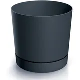 PROSPERPLAST Blumentopf Blumenkübel aus Kunststoff Pflanzkübel 19,9cm anthrazit
