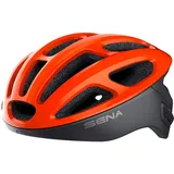 Sena R1 der Smarte Fahrradhelm (Electric Tangerine, M)