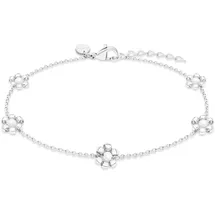 s.Oliver Armband Perlenblume Edelstahl silber 21