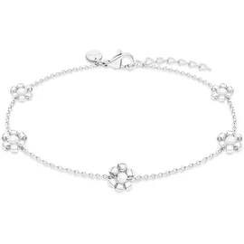 s.Oliver Armband Perlenblume Edelstahl silber 21