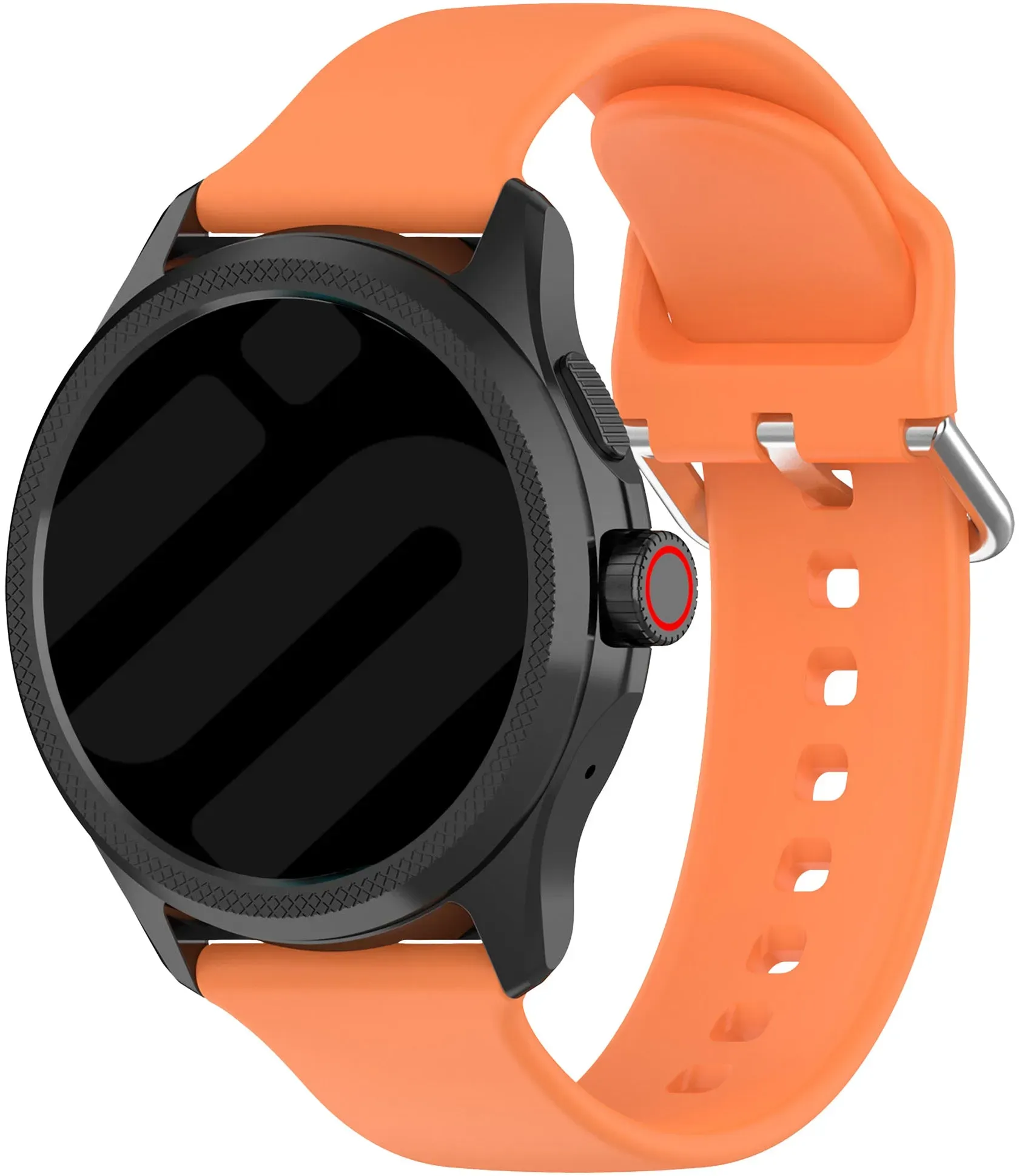 Strap-it Mobvoi TicWatch Pro 5 Enduro Armband Silikon für Mobvoi TicWatch Pro 5 Enduro - Orange - Schnallenverschluss