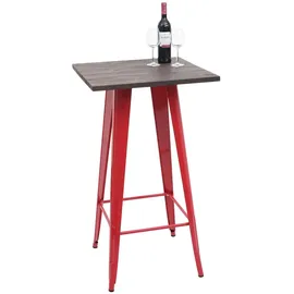 chefgastro Stehtisch 105-107 x 60 x 60 cm Rot