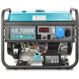 K&S Könner&Söhnen Könner & Söhnen KS 7000E Stromerzeuger, 13 PS 4-Takt Benzinmotor, E-Start, 5500 Watt, 1x16A (230V), 1x32A (230V) Generator, Automatischer Spannungsregler, Anzeige, für Haus, Garage oder Werkstatt