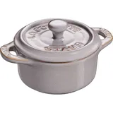 Staub Mini Cocotte 10 cm rund antikgrau