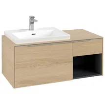 Villeroy & Boch Villeroy und Boch Subway 3.0 Waschtisch-Unterschrank C57200VJ 100,1x42,25x51,6cm, ohne LED/Griff Aluminium glänzend, nordic oak