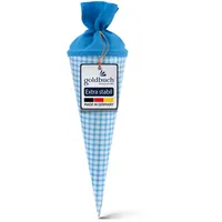 Goldbuch Schultüte 35cm Karo blau