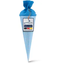 Goldbuch Schultüte 35cm Karo blau