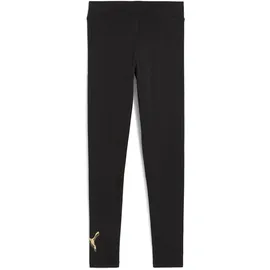 Puma ESS Metallic Leggings G schmal Schwarz 152