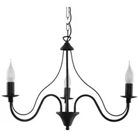 Sollux Minerwa 3-flg. E14 40W 60 cm schwarz
