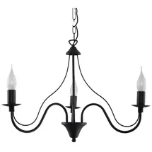 Sollux Minerwa 3-flg. E14 40W 60 cm schwarz