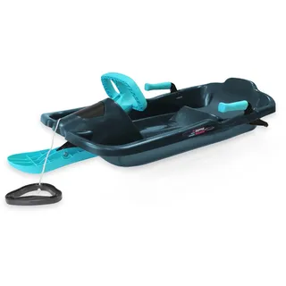 Netsportique Lenkschlitten für Kinder - Lenkbob - mit Bremsen und Zugseil