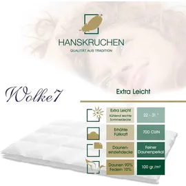 HANSKRUCHEN Wolke 7 Extra Leicht 155 x 220 cm - Weiß