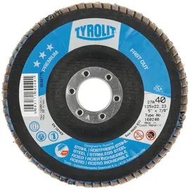 TYROLIT Fächerscheibe Premium Fastcut Ø 125 mm Körnung 40