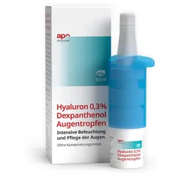 Pflegende Augentropfen Hyaluron & Dexpanthenol v. apodiscounter