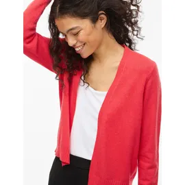 VILA Viril Short L/S Knit Cardigan rot M