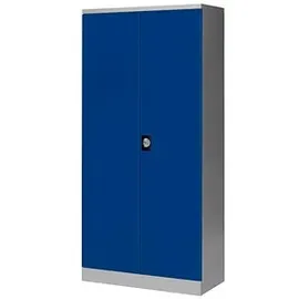 Gürkan Stahlschrank 108850 lichtgrau, enzianblau 92,0 x 42,0 x 195,0 cm, zerlegt