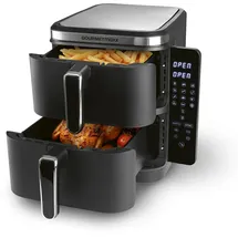 GOURMETmaxx FryUp Vertikale Doppelkammer Schwarz 15472