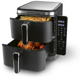 GOURMETmaxx FryUp Vertikale Doppelkammer Schwarz 15472