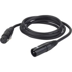 DAP-Audio FL09 DMX/AES-EBU XLR/M 3 p. XLR/F 3 p. (1.50 m, Einstiegsklasse, XLR), Audio Kabel