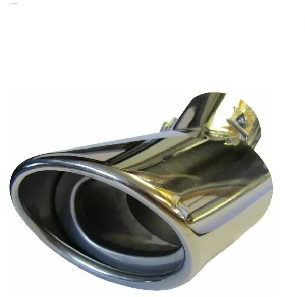 Universelles Auspuff-Endstück, 33–53 mm, Länge 13 cm, Chrom