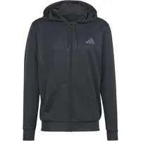 adidas Train Essentials Seasonal Kapuzenjacke Herren Schwarz S
