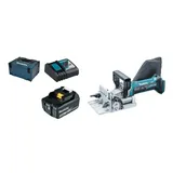 Makita DPJ 180 RT1J Akku Nutfräse 18 V 100 mm + 1x Akku 5,0 Ah + Ladegerät + Makpac