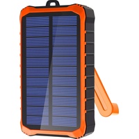 4smarts Solar Powerbank Prepper 12000mAh schwarz/orange 456633