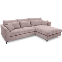 filippo Ecksofa Vera Cord Rosa