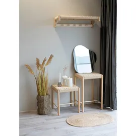 VCM Wandregal 78 x 17 x 31 cm Hellbraun
